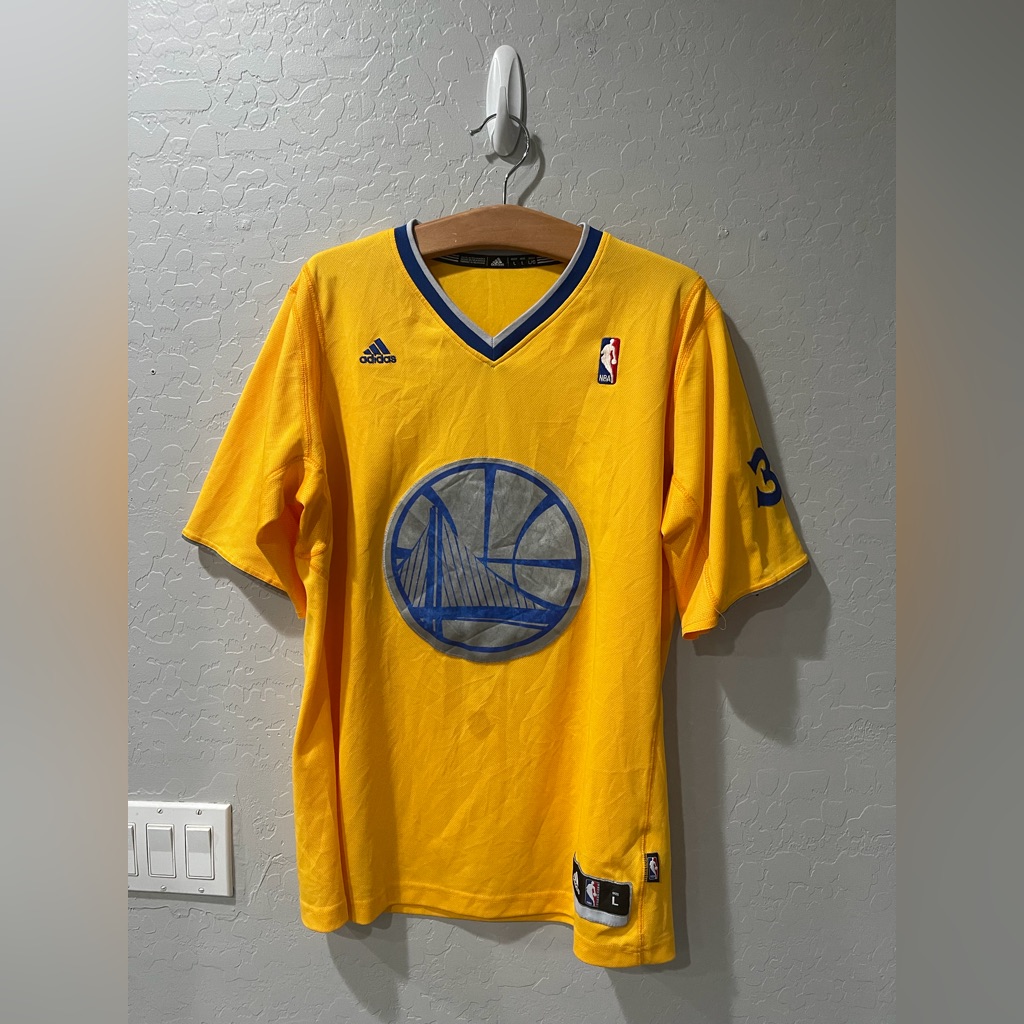 Adidas Steph Curry Gs Warriors Sleeved Jersey Large Bin 1